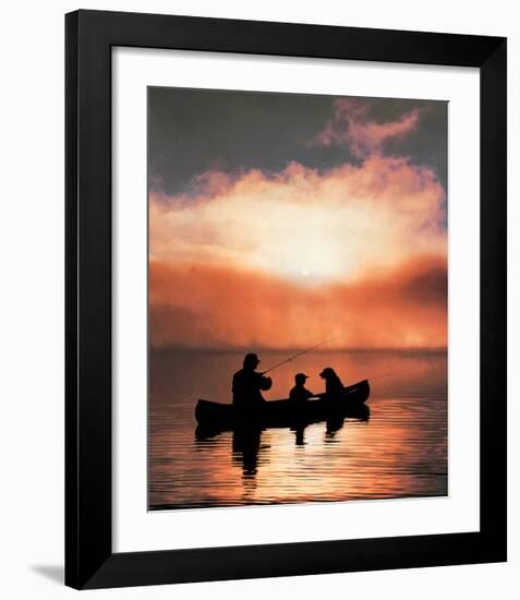 Values: Fishing-null-Framed Art Print