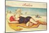 Vamp on the Beach in Avalon-null-Mounted Premium Giclee Print