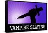 Vampire Slaying Purple Poster Print-null-Framed Stretched Canvas