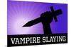 Vampire Slaying Purple Poster Print-null-Mounted Poster