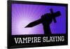 Vampire Slaying Purple Poster Print-null-Framed Poster