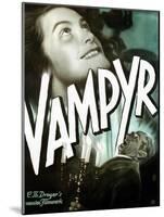 Vampyr, German poster art, Sybille Schmitz, Maurice Schutz, 1932-null-Mounted Art Print