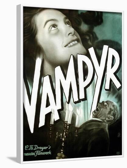 Vampyr, German poster art, Sybille Schmitz, Maurice Schutz, 1932-null-Framed Art Print