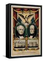 Van Buren Campaign Lithograph-David J. Frent-Framed Stretched Canvas