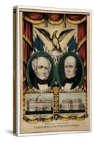 Van Buren Campaign Lithograph-David J. Frent-Stretched Canvas