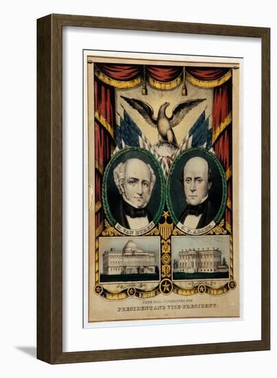 Van Buren Campaign Lithograph-David J. Frent-Framed Photographic Print