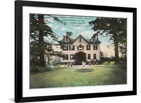 Van Buren's House, Kinderhook-null-Framed Art Print