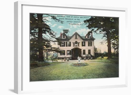 Van Buren's House, Kinderhook-null-Framed Art Print