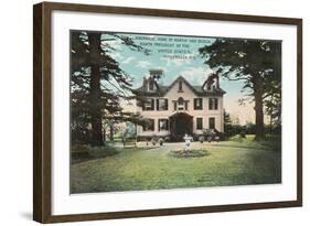 Van Buren's House, Kinderhook-null-Framed Art Print