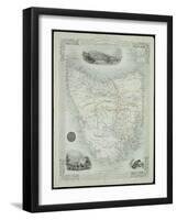 Van Diemen's Island or Tasmania-John Rapkin-Framed Giclee Print