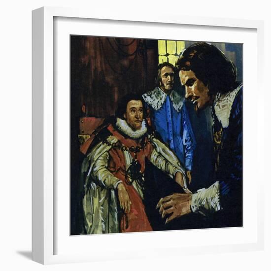 Van Dyck Came to the Attention of the Earl of Arundel Who Introduced Him to King James I-Luis Arcas Brauner-Framed Giclee Print