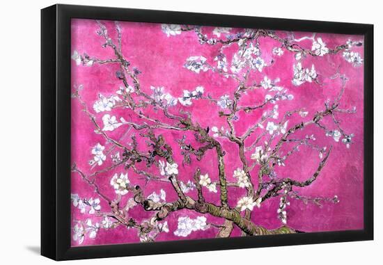 Van Gogh Almond Branches Pink Art Print Poster-null-Framed Poster