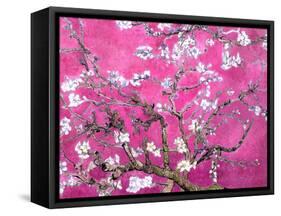 Van Gogh Almond Branches Pink Art Print Poster-null-Framed Stretched Canvas