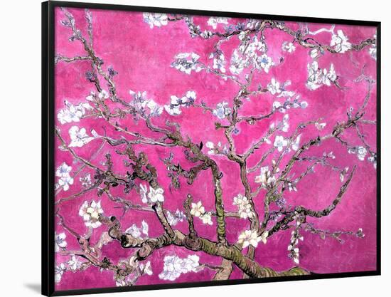 Van Gogh Almond Branches Pink Art Print Poster-null-Framed Poster