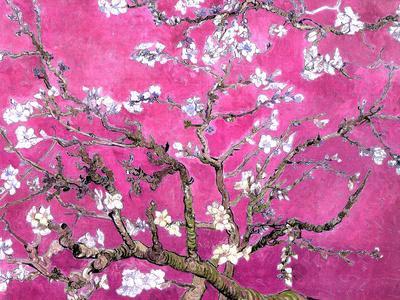 VAN GOGH ART POSTER 24x36 PRINT 800 ALMOND BLOSSOMS RED