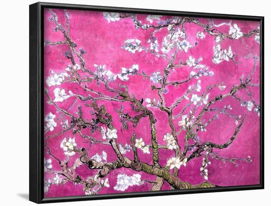 Van Gogh Almond Branches Pink Art Print Poster-null-Framed Poster