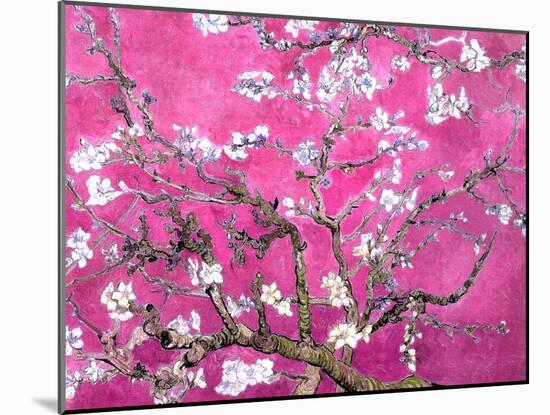 Van Gogh Almond Branches Pink Art Print Poster-null-Mounted Poster