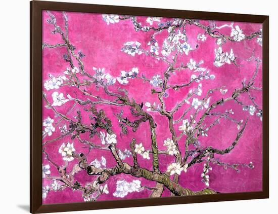 Van Gogh Almond Branches Pink Art Print Poster-null-Framed Art Print