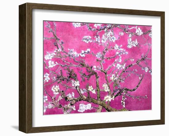 Van Gogh Almond Branches Pink Art Print Poster-null-Framed Art Print