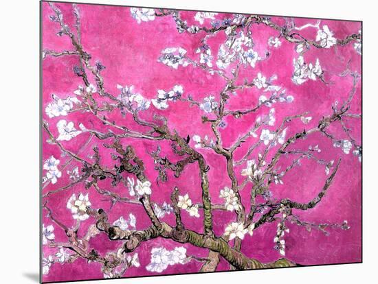 Van Gogh Almond Branches Pink Art Print Poster-null-Mounted Art Print