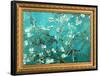 Van Gogh Almond Branches Poster with Gilded Faux Frame Border-null-Framed Poster