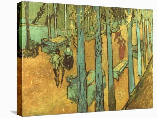 Van Gogh: Alyscamps, 1888-Vincent van Gogh-Stretched Canvas