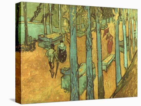 Van Gogh: Alyscamps, 1888-Vincent van Gogh-Stretched Canvas