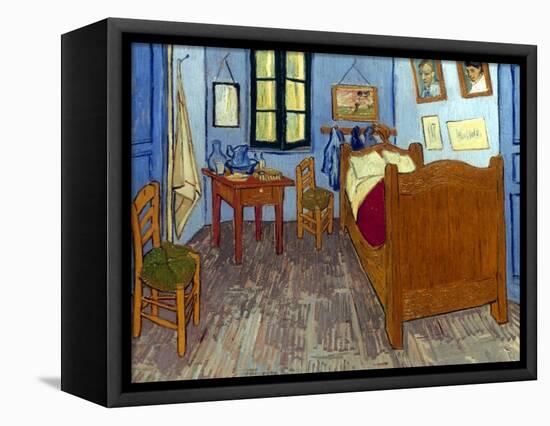 Van Gogh: Bedroom, 1889-Vincent van Gogh-Framed Stretched Canvas