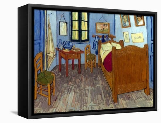 Van Gogh: Bedroom, 1889-Vincent van Gogh-Framed Stretched Canvas