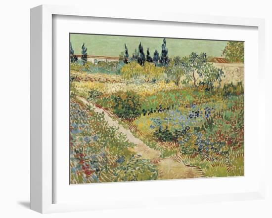 Van Gogh, Bluhender Garten-null-Framed Giclee Print