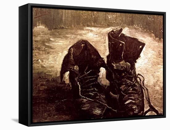 Van Gogh: Boots, 1886-Vincent van Gogh-Framed Stretched Canvas