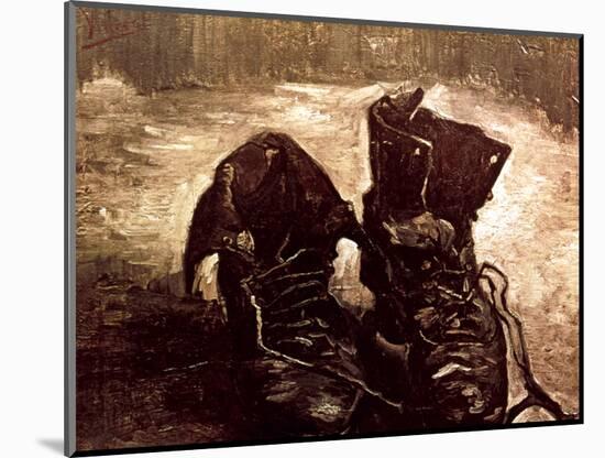 Van Gogh: Boots, 1886-Vincent van Gogh-Mounted Giclee Print