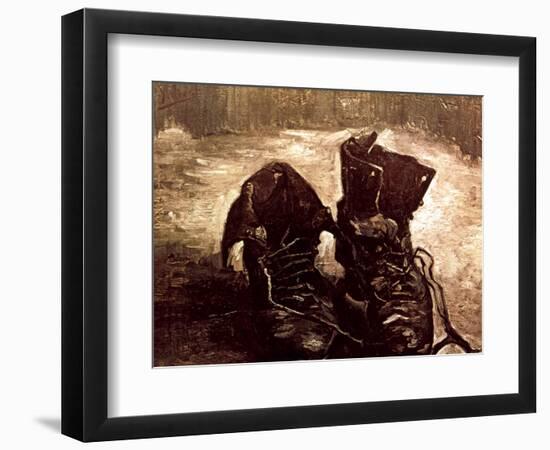 Van Gogh: Boots, 1886-Vincent van Gogh-Framed Premium Giclee Print