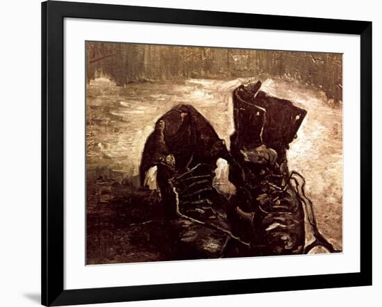 Van Gogh: Boots, 1886-Vincent van Gogh-Framed Giclee Print