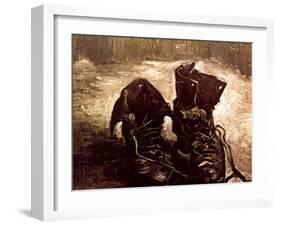 Van Gogh: Boots, 1886-Vincent van Gogh-Framed Giclee Print