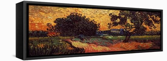 Van Gogh: Castle, 1890-Vincent van Gogh-Framed Stretched Canvas
