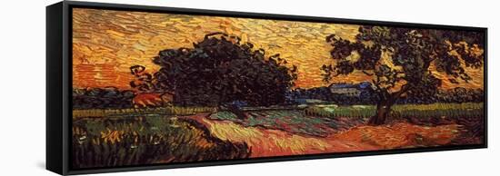 Van Gogh: Castle, 1890-Vincent van Gogh-Framed Stretched Canvas