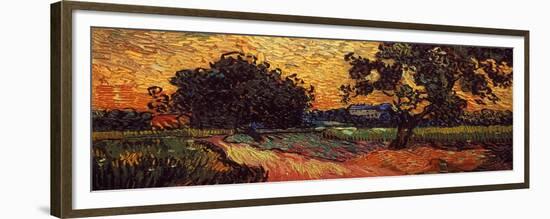 Van Gogh: Castle, 1890-Vincent van Gogh-Framed Premium Giclee Print