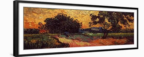 Van Gogh: Castle, 1890-Vincent van Gogh-Framed Premium Giclee Print