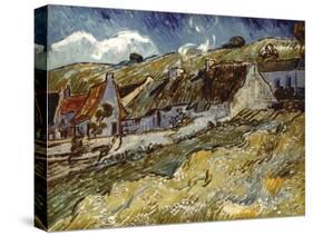 Van Gogh: Cottages, 1890-Vincent van Gogh-Stretched Canvas