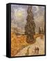Van Gogh: Cypresses, 1889-Vincent van Gogh-Framed Stretched Canvas