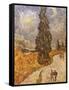 Van Gogh: Cypresses, 1889-Vincent van Gogh-Framed Stretched Canvas