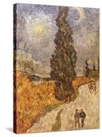 Van Gogh: Cypresses, 1889-Vincent van Gogh-Stretched Canvas