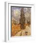 Van Gogh: Cypresses, 1889-Vincent van Gogh-Framed Premium Giclee Print