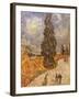 Van Gogh: Cypresses, 1889-Vincent van Gogh-Framed Giclee Print