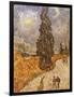 Van Gogh: Cypresses, 1889-Vincent van Gogh-Framed Giclee Print