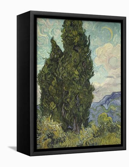 Van Gogh, Cypresses-null-Framed Stretched Canvas