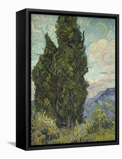 Van Gogh, Cypresses-null-Framed Stretched Canvas