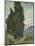 Van Gogh, Cypresses-null-Mounted Giclee Print