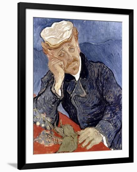 Van Gogh: Dr Gachet-Vincent van Gogh-Framed Giclee Print